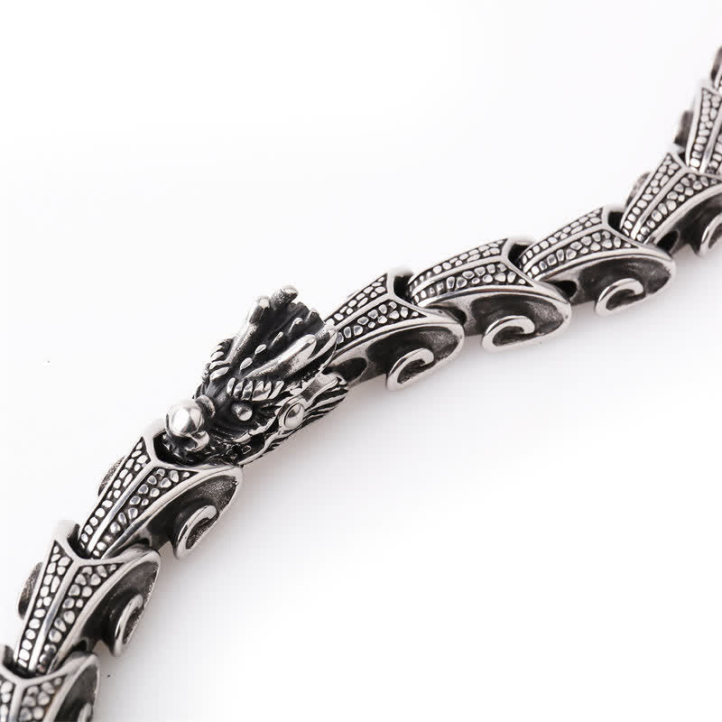 Collier pendentif de protection en acier titane avec motif de dragon et Buddha Stones - image 9