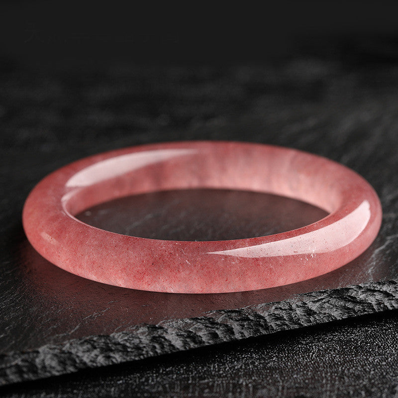 Bracelet de guérison d'amour en quartz fraise naturel Buddha Stones - image 7