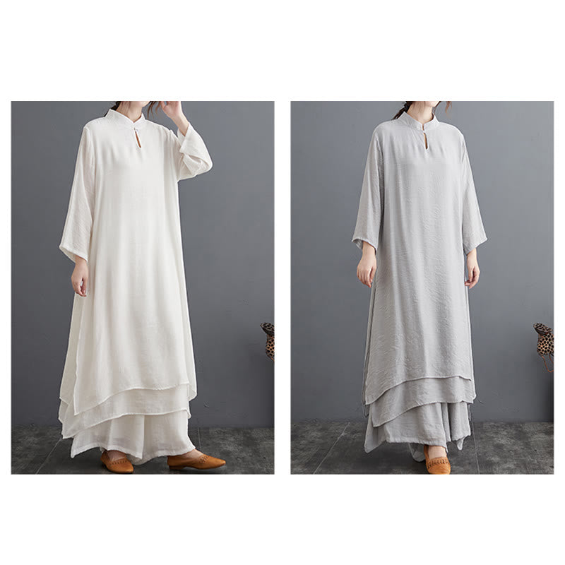 Ensemble de vêtements pour femmes Buddha Stones et motif simple pour méditation, prière, pratique spirituelle zen, yoga