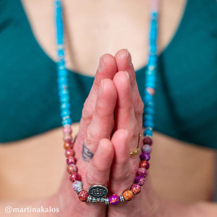 Buddha Stones violettes et lotus