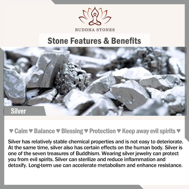 Buddha Stones Argent Sterling 925 perles carrées péridot Peace Anklet