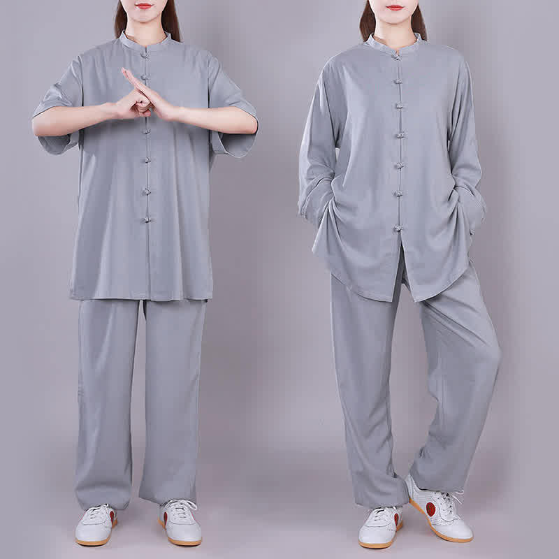 Ensemble de vêtements unisexe en coton et lin avec Buddha Stones , Tai Chi, Qigong, méditation, prière, pratique spirituelle zen - image 24