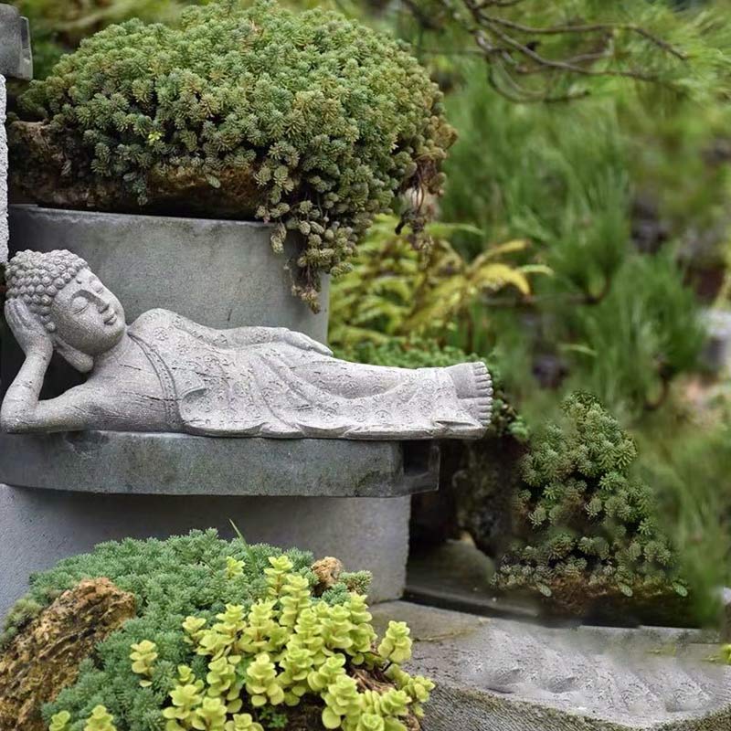 Buddha Stones Méditation tibétaine Bouddha Bénédiction Compassion Sérénité Décoration de la maison - Bouddha couché - image 9