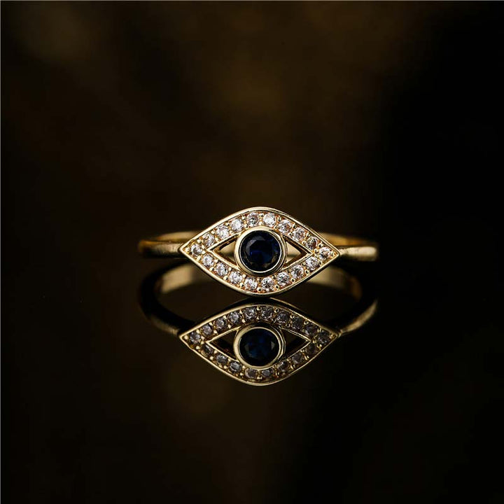 Bague en cuivre Buddha Stones et protection contre le mauvais œil