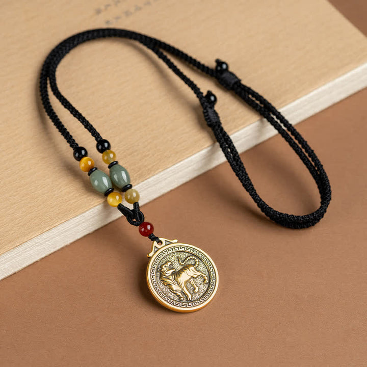 Collier avec pendentif et 12 bénédictions du zodiaque chinois - Tigre - image 6