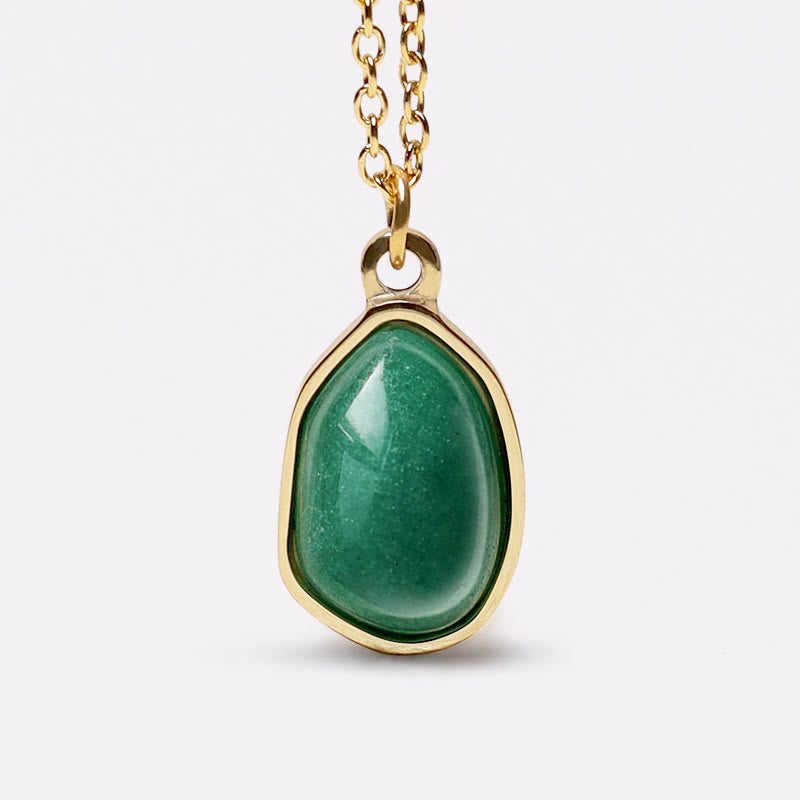 Buddha Stones pendentif bénédiction en aventurine verte naturelle, améthyste, quartz rose