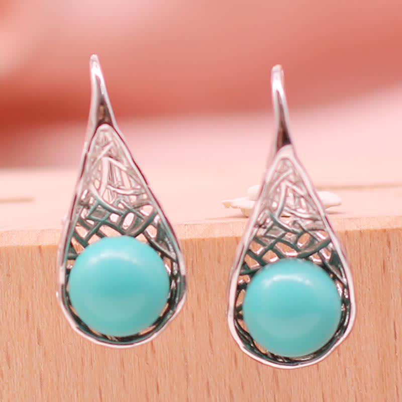 Boucles d'oreilles pendantes en argent sterling 925 avec Buddha Stones - image 5