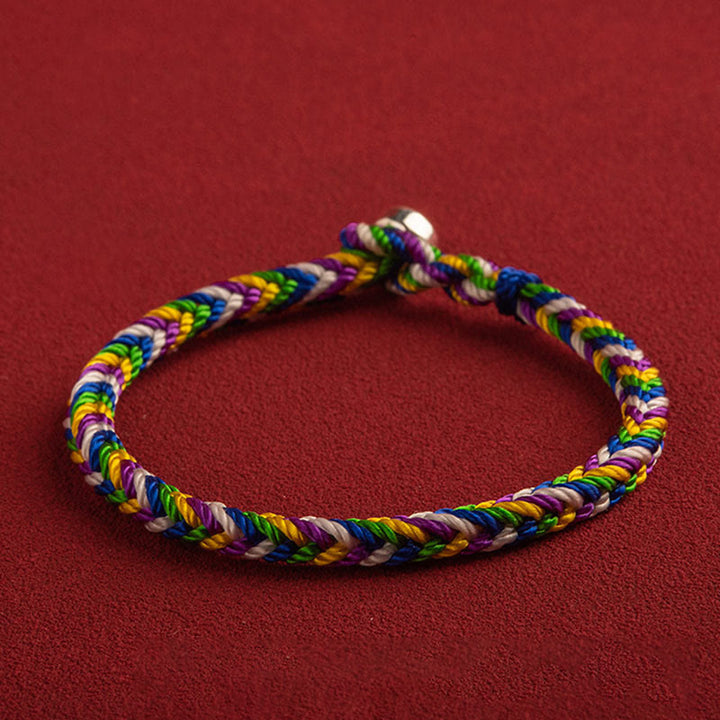 Bracelet porte-bonheur multicolore Buddha Stones "Que tout se passe comme tu le souhaites"