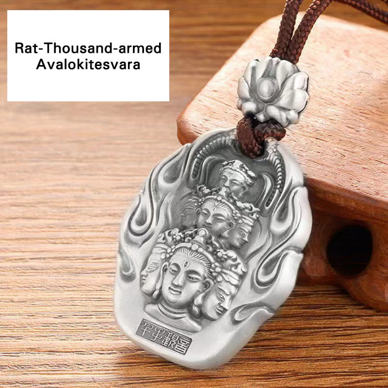 Buddha Stones Bouddha du zodiaque chinois Om Mani Padme Hum Lotus Compassion - Avalokitesvara aux mille bras - image 11