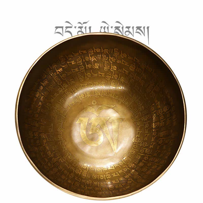 Bol chantant Sutra, fabriqué artisanalement pour la guérison et la méditation, ensemble de bols sonores à énergie positive - image 7