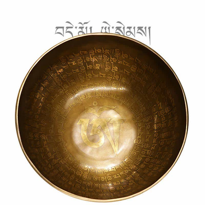 Bol chantant Sutra, fabriqué artisanalement pour la guérison et la méditation, ensemble de bols sonores à énergie positive - image 7