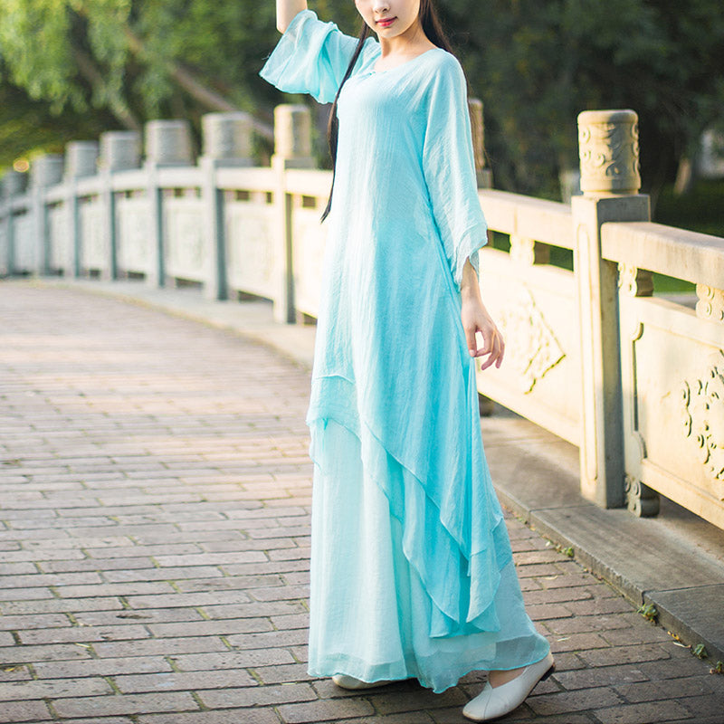 Ensemble de 3 pièces de yoga en mousseline de soie avec Buddha Stones pour femme - image 13