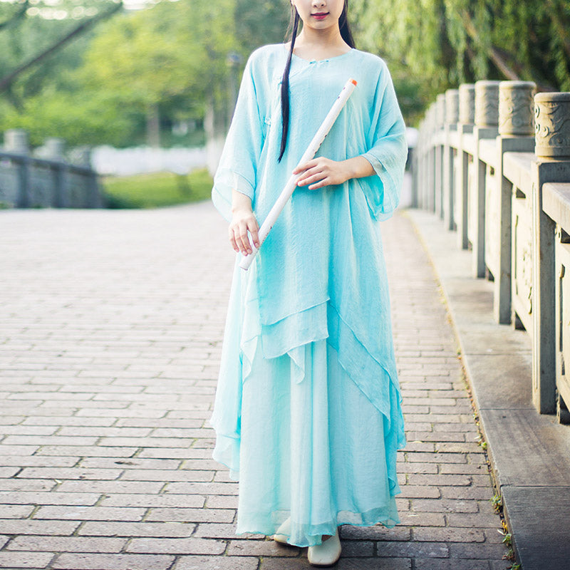 Ensemble de 3 pièces de yoga en mousseline de soie avec Buddha Stones pour femme - image 16