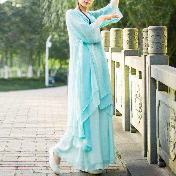 Ensemble de 3 pièces de yoga en mousseline de soie avec Buddha Stones pour femme - image 17