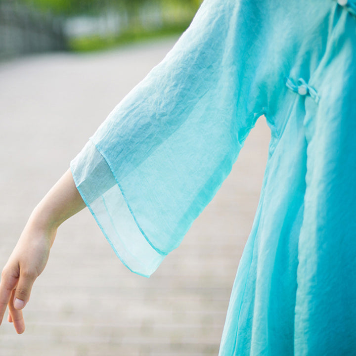 Ensemble de 3 pièces de yoga en mousseline de soie avec Buddha Stones pour femme - image 10