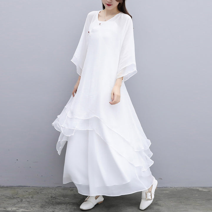 Ensemble de 3 pièces de yoga en mousseline de soie avec Buddha Stones pour femme - image 24