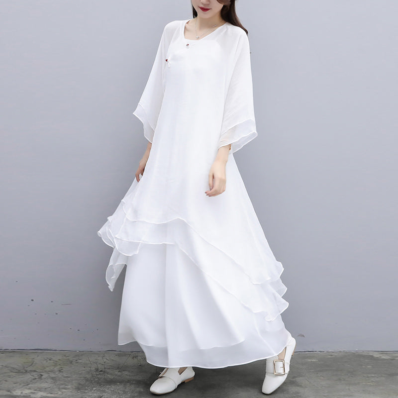 Ensemble de 3 pièces de yoga en mousseline de soie avec Buddha Stones pour femme - image 24