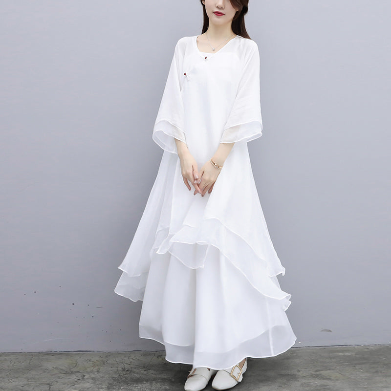 Ensemble de 3 pièces de yoga en mousseline de soie avec Buddha Stones pour femme - image 22