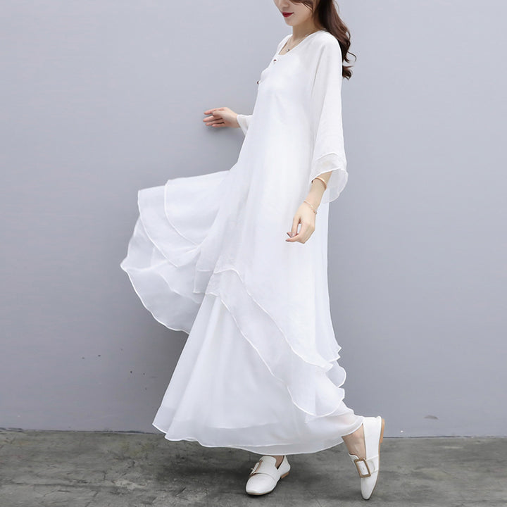 Ensemble de 3 pièces de yoga en mousseline de soie avec Buddha Stones pour femme - image 25