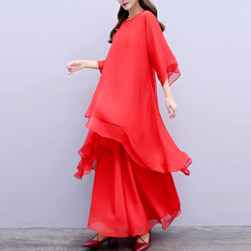 Ensemble de 3 pièces de yoga en mousseline de soie avec Buddha Stones pour femme - image 31