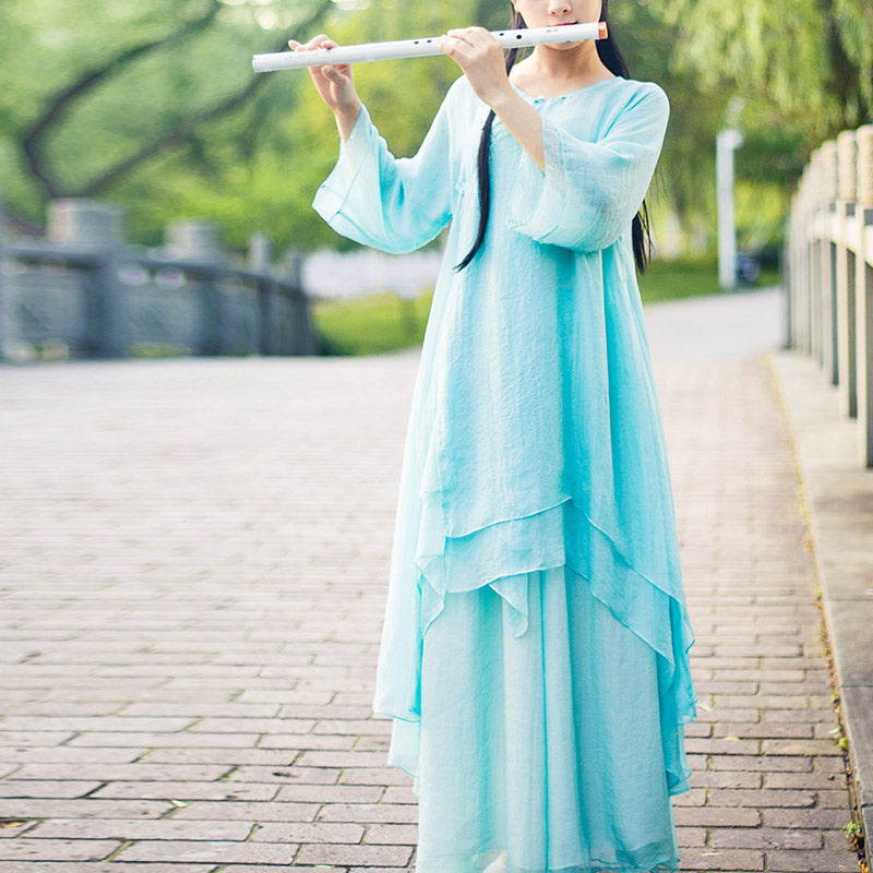 Ensemble de 3 pièces de yoga en mousseline de soie avec Buddha Stones pour femme - image 5