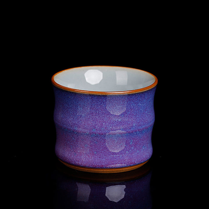 Tasse à thé en céramique avec motif de bambou et Buddha Stones