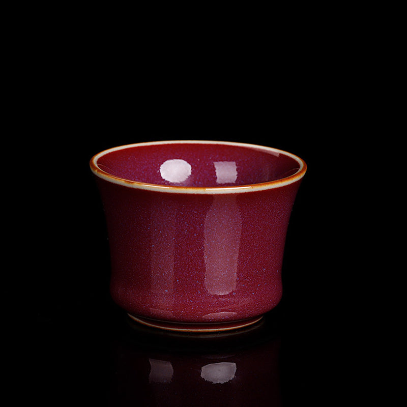 Tasse à thé en céramique avec motif de bambou et Buddha Stones