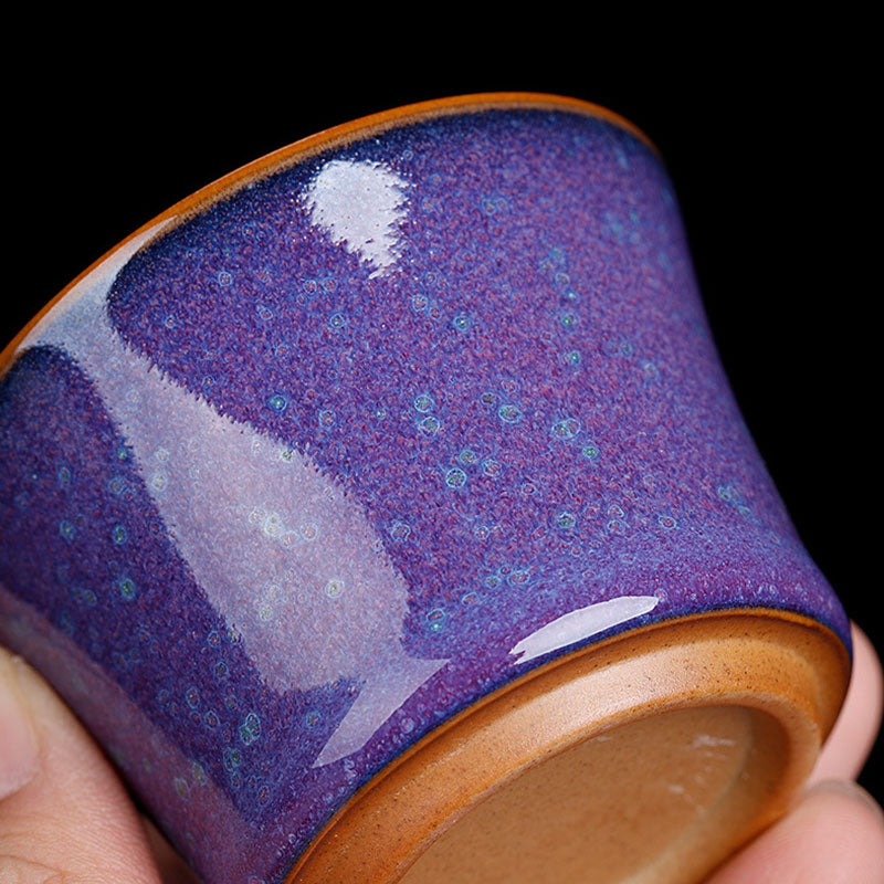 Tasse à thé en céramique avec motif de bambou et Buddha Stones