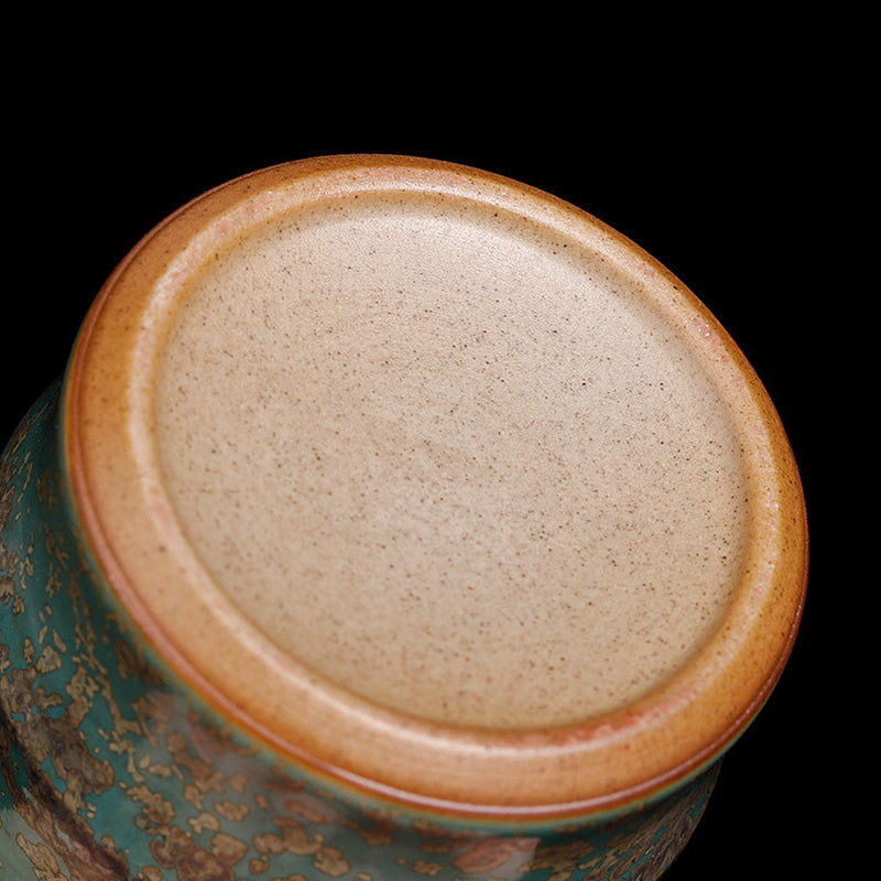 Tasse à thé en céramique avec motif de bambou et Buddha Stones