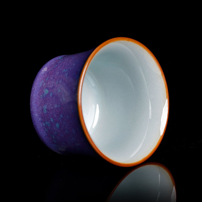 Tasse à thé en céramique avec motif de bambou et Buddha Stones