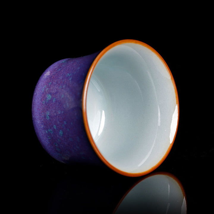 Tasse à thé en céramique avec motif de bambou et Buddha Stones