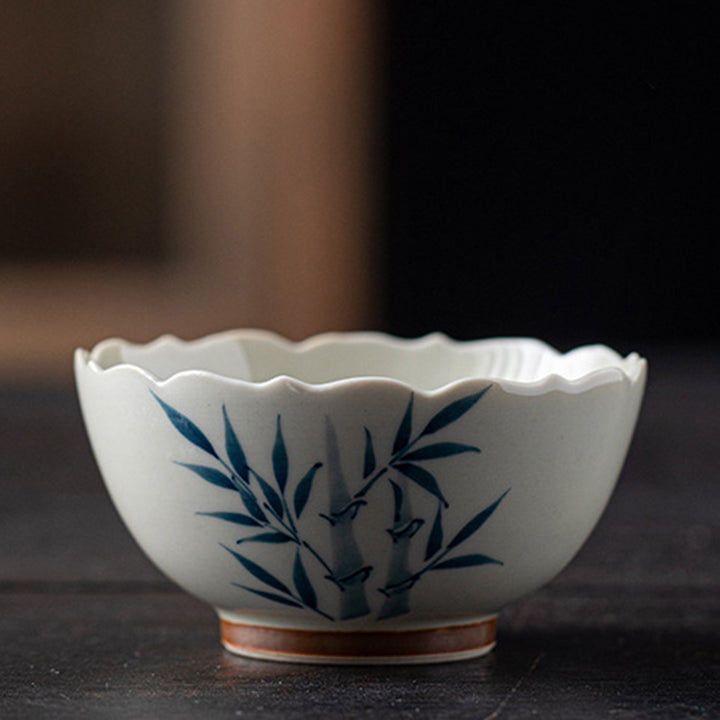 Tasse à thé en céramique avec petites Buddha Stones Stones Kung Fu Tea Cup Bowl