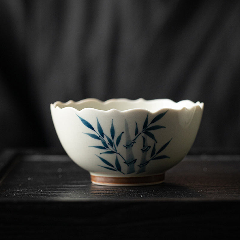 Tasse à thé en céramique avec petites Buddha Stones Stones Kung Fu Tea Cup Bowl