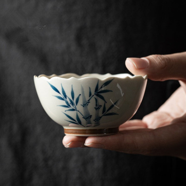 Tasse à thé en céramique avec petites Buddha Stones Stones Kung Fu Tea Cup Bowl