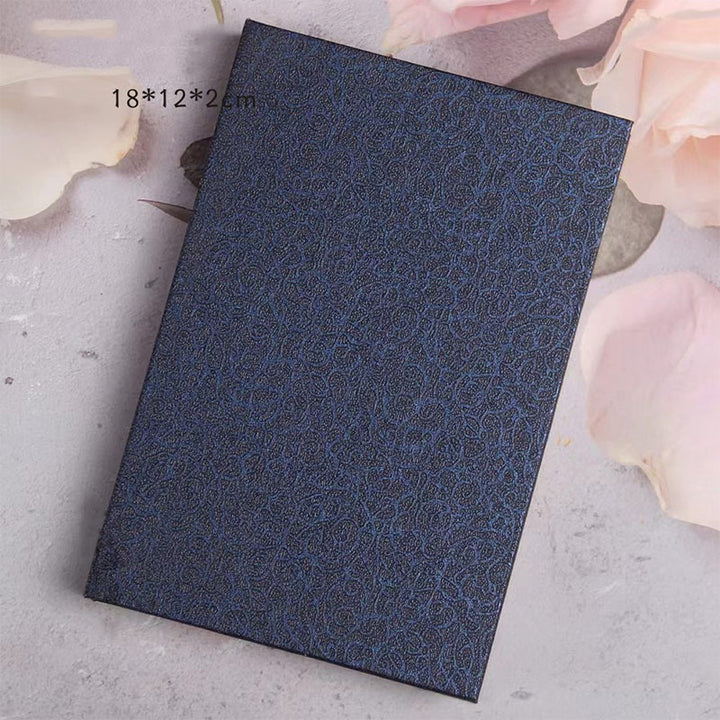 Marque-pages en bois d'ébène Buddha Stones et oiseau Oriole et fleur, avec coffret cadeau