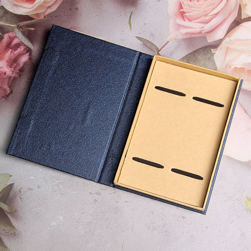 Marque-pages en bois d'ébène Buddha Stones et oiseau Oriole et fleur, avec coffret cadeau