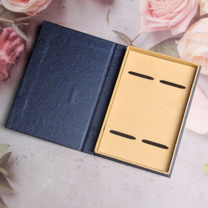 Marque-pages en bois d'ébène Buddha Stones et oiseau Oriole et fleur, avec coffret cadeau
