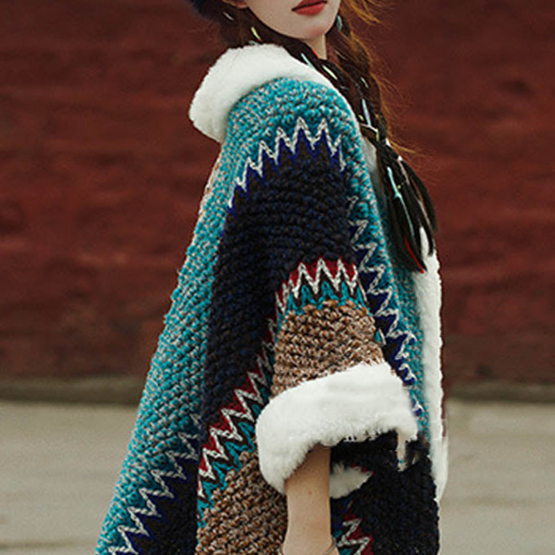 Écharpe de voyage confortable d'hiver à rayures multicolores tibétaines avec Buddha Stones - image 28