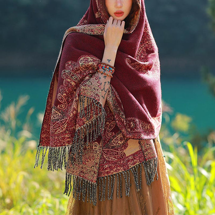 Écharpe de voyage confortable avec motif de Buddha Stones - image 1