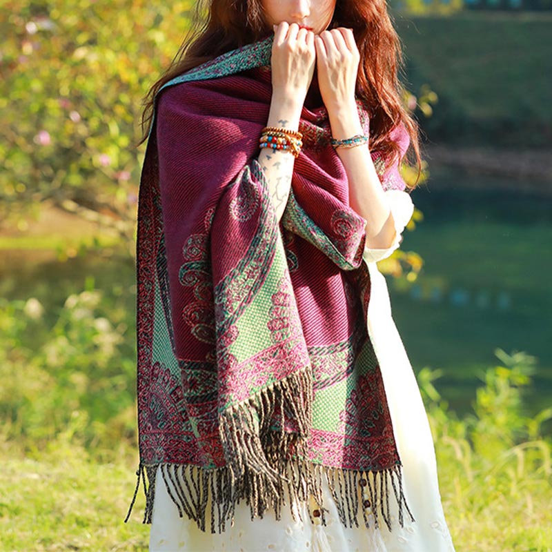 Écharpe de voyage confortable avec motif de Buddha Stones - image 14