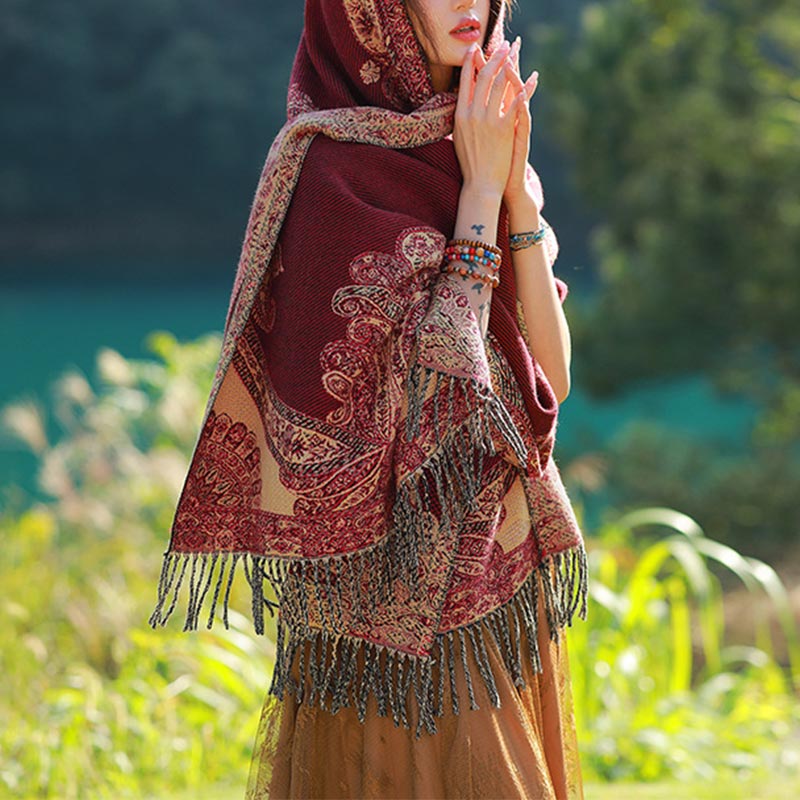 Écharpe de voyage confortable avec motif de Buddha Stones - image 2