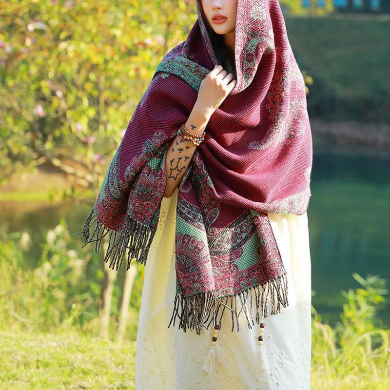 Écharpe de voyage confortable avec motif de Buddha Stones - image 15