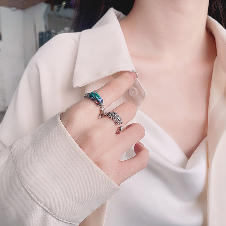 Bague ajustable en métal avec protection de la chance et argent sterling 925 de Buddha Stones Année du Dragon - image 7