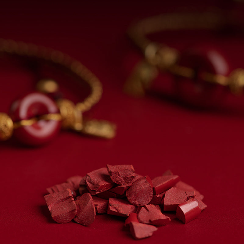 Bracelet tressé avec boucle de paix en cinabre naturel et Buddha Stones, breloque de caractère Fu, bénédiction