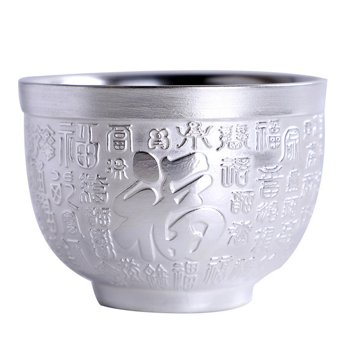 Buddha Stones Fu Caractère Dragon Phénix Cheval Koi Poisson Tasse à Thé en Céramique Tasse à Thé Kung Fu