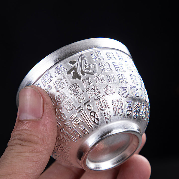 Buddha Stones Fu Caractère Dragon Phénix Cheval Koi Poisson Tasse à Thé en Céramique Tasse à Thé Kung Fu