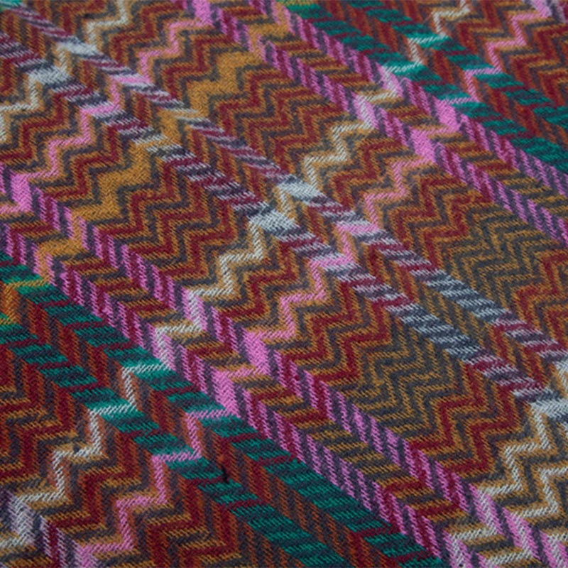 Châle tibétain en Buddha Stones , pompons colorés en ligne ondulée, écharpe de voyage confortable pour l'hiver - image 21