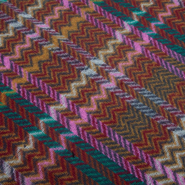 Châle tibétain en Buddha Stones , pompons colorés en ligne ondulée, écharpe de voyage confortable pour l'hiver - image 21