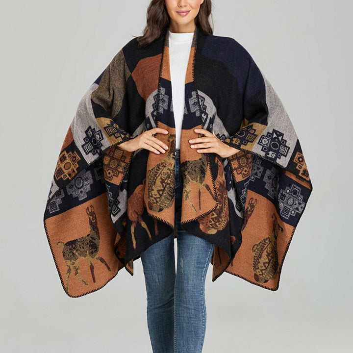 Écharpe de voyage confortable en forme de vase en forme de cerf avec Buddha Stones et formes géométriques - image 16