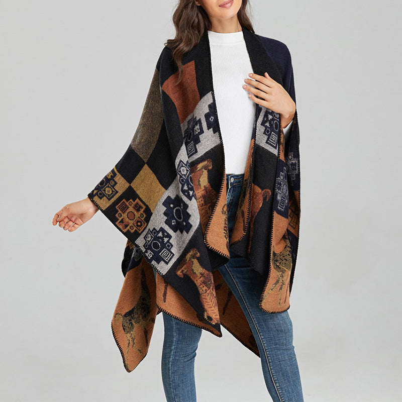 Écharpe de voyage confortable en forme de vase en forme de cerf avec Buddha Stones et formes géométriques - image 21